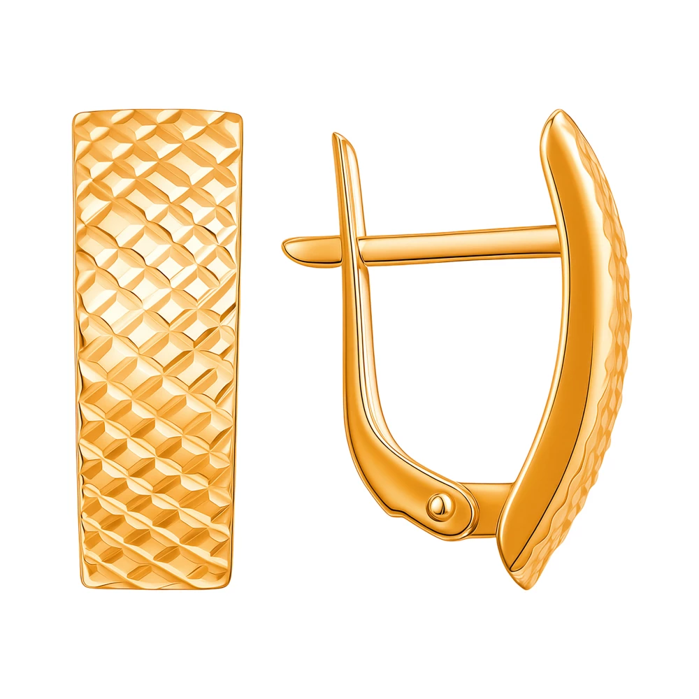 Серьги из красного золота 375 пробы