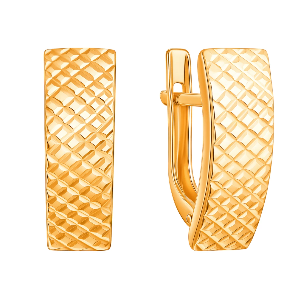 Серьги из красного золота 375 пробы