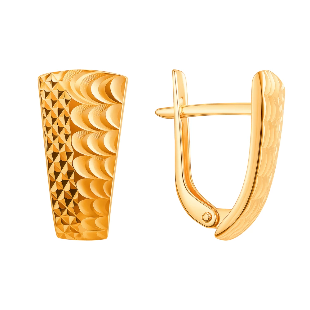 Серьги из красного золота 375 пробы