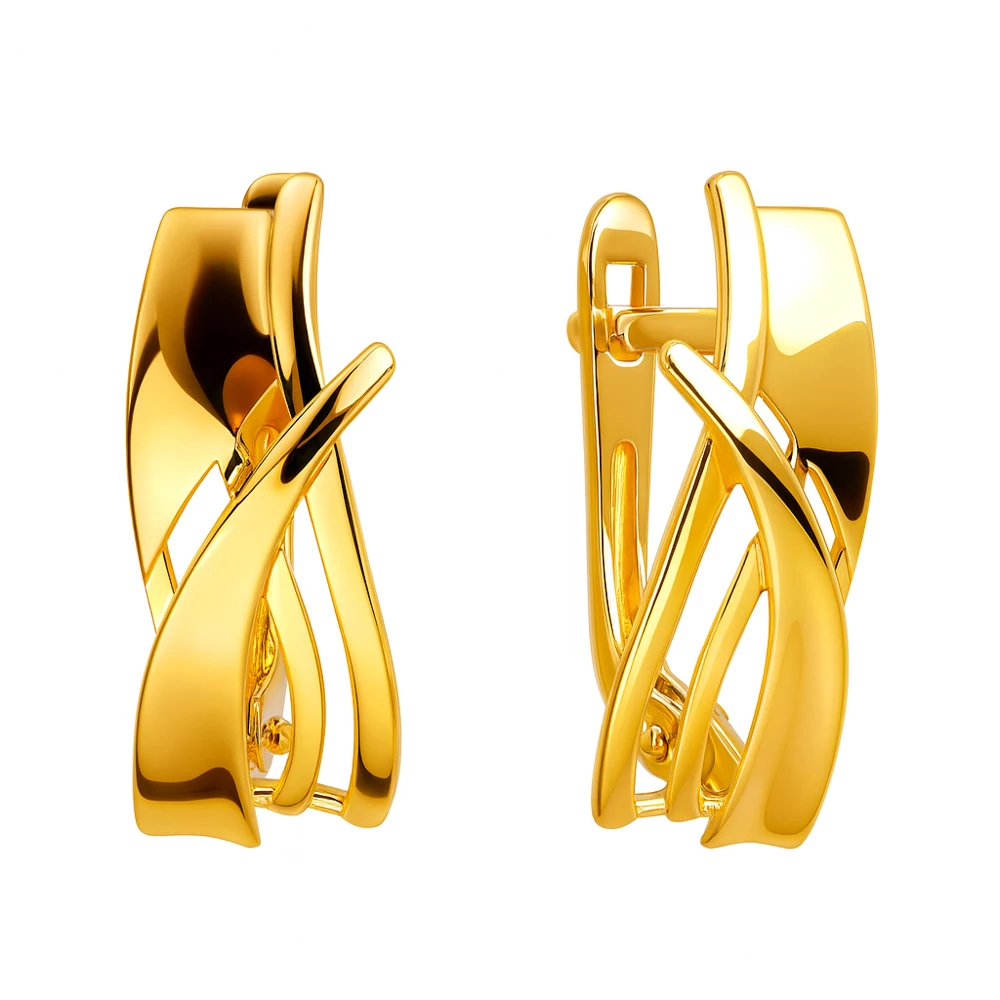 Серьги из красного золота 585 пробы