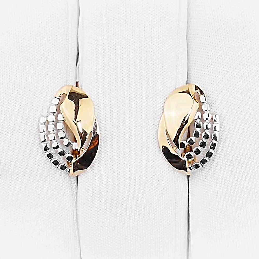 Серьги из красного золота 585 пробы 1