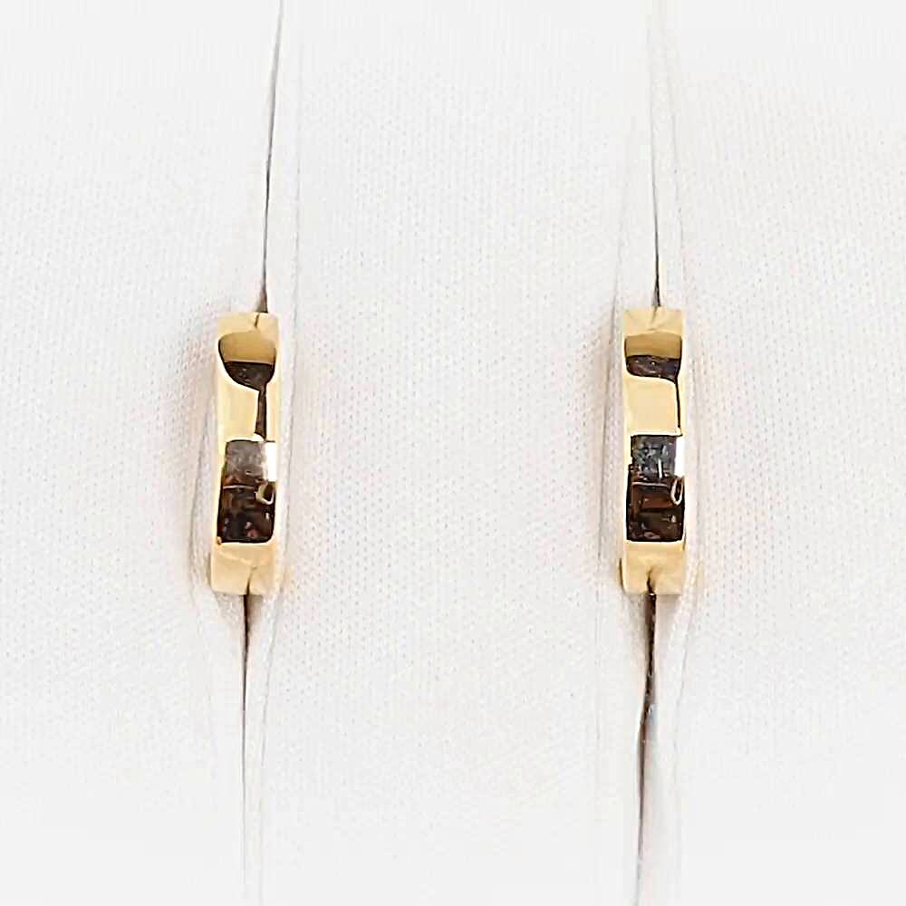 Серьги конго из красного золота 585 пробы 1