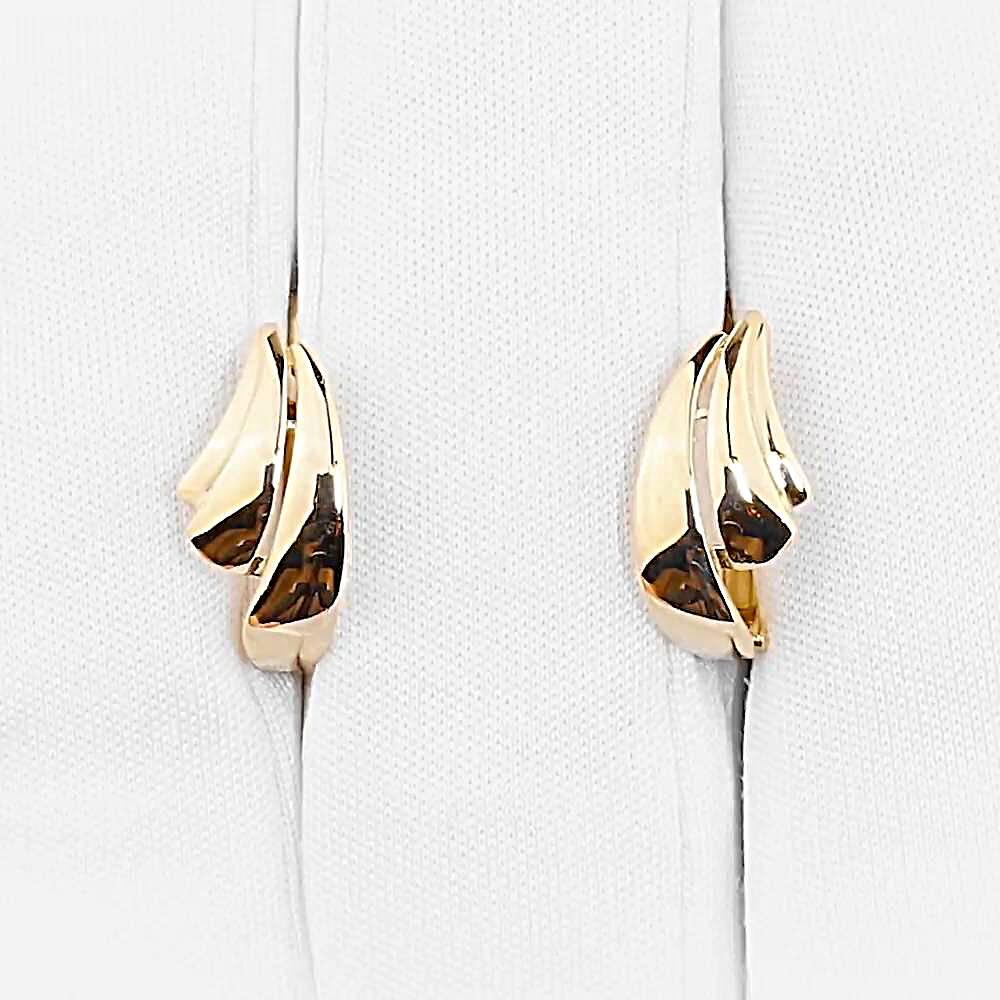 Серьги из красного золота 585 пробы 1