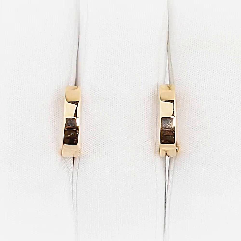 Серьги конго из красного золота 585 пробы 1