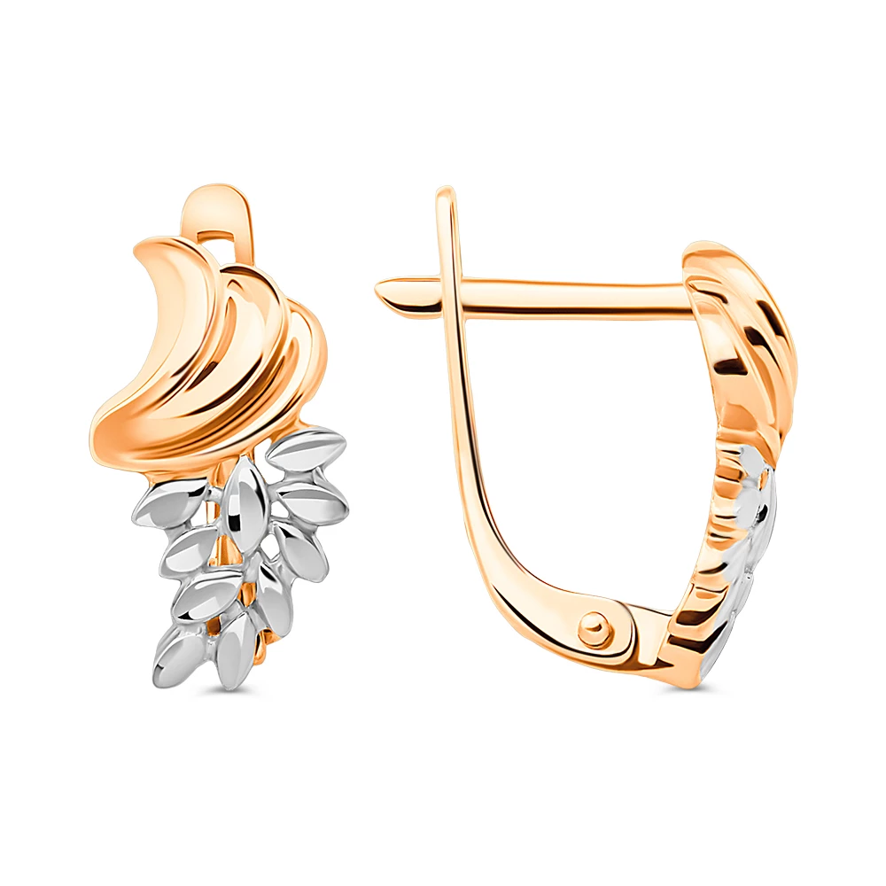 Серьги из красного золота 585 пробы