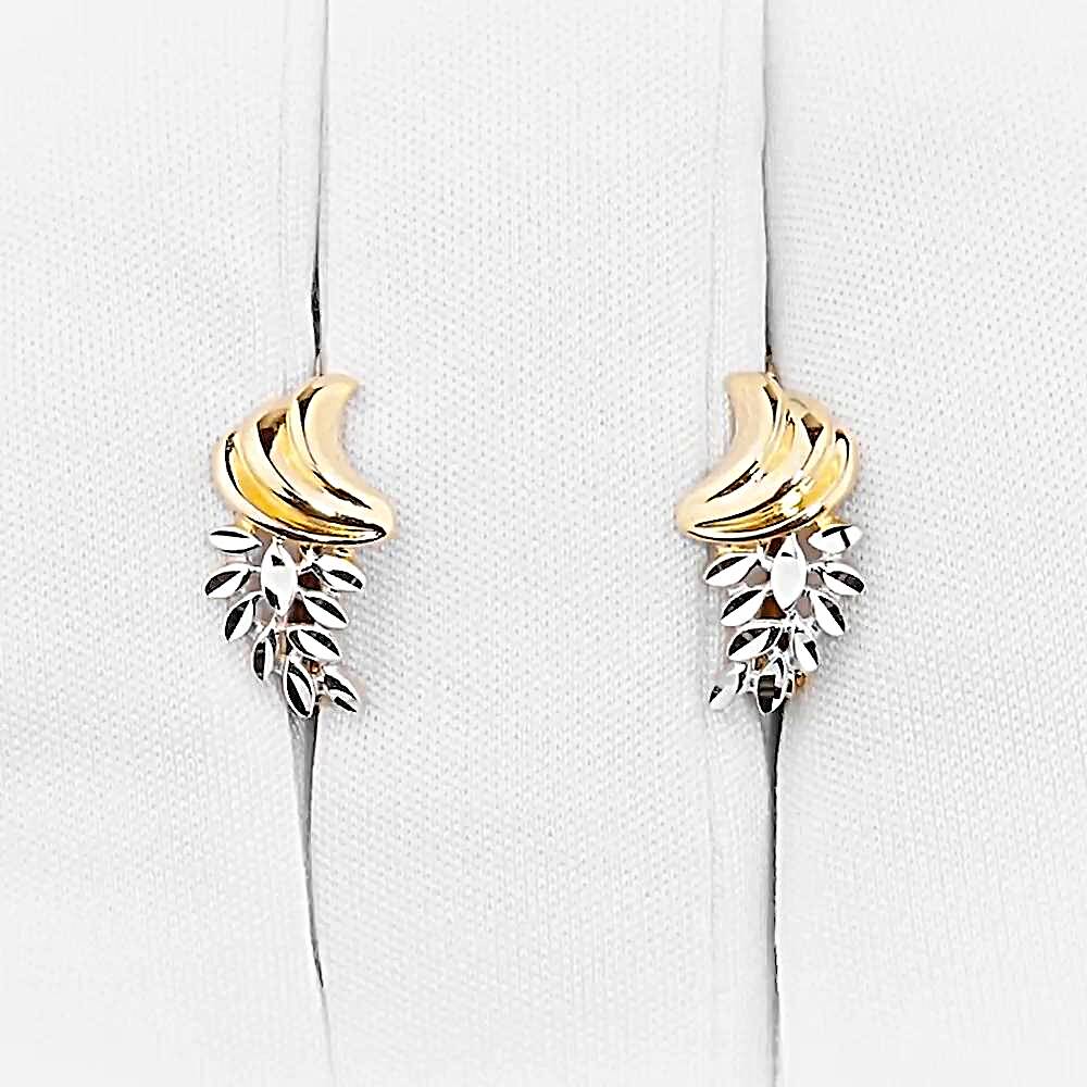 Серьги из красного золота 585 пробы