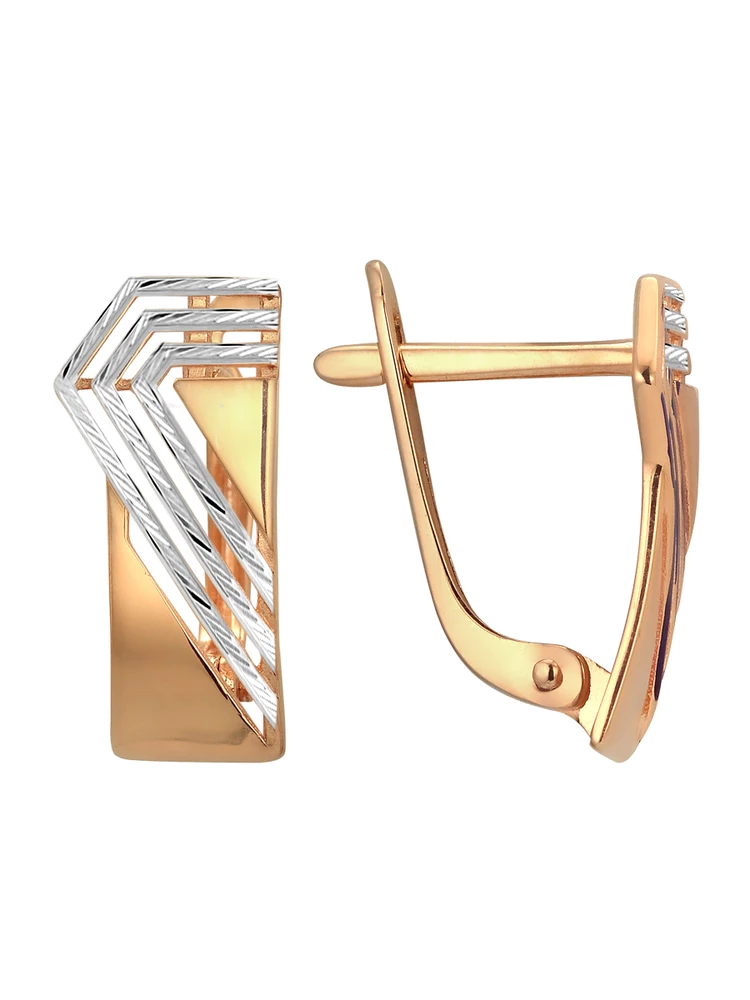 Серьги из красного золота 585 пробы