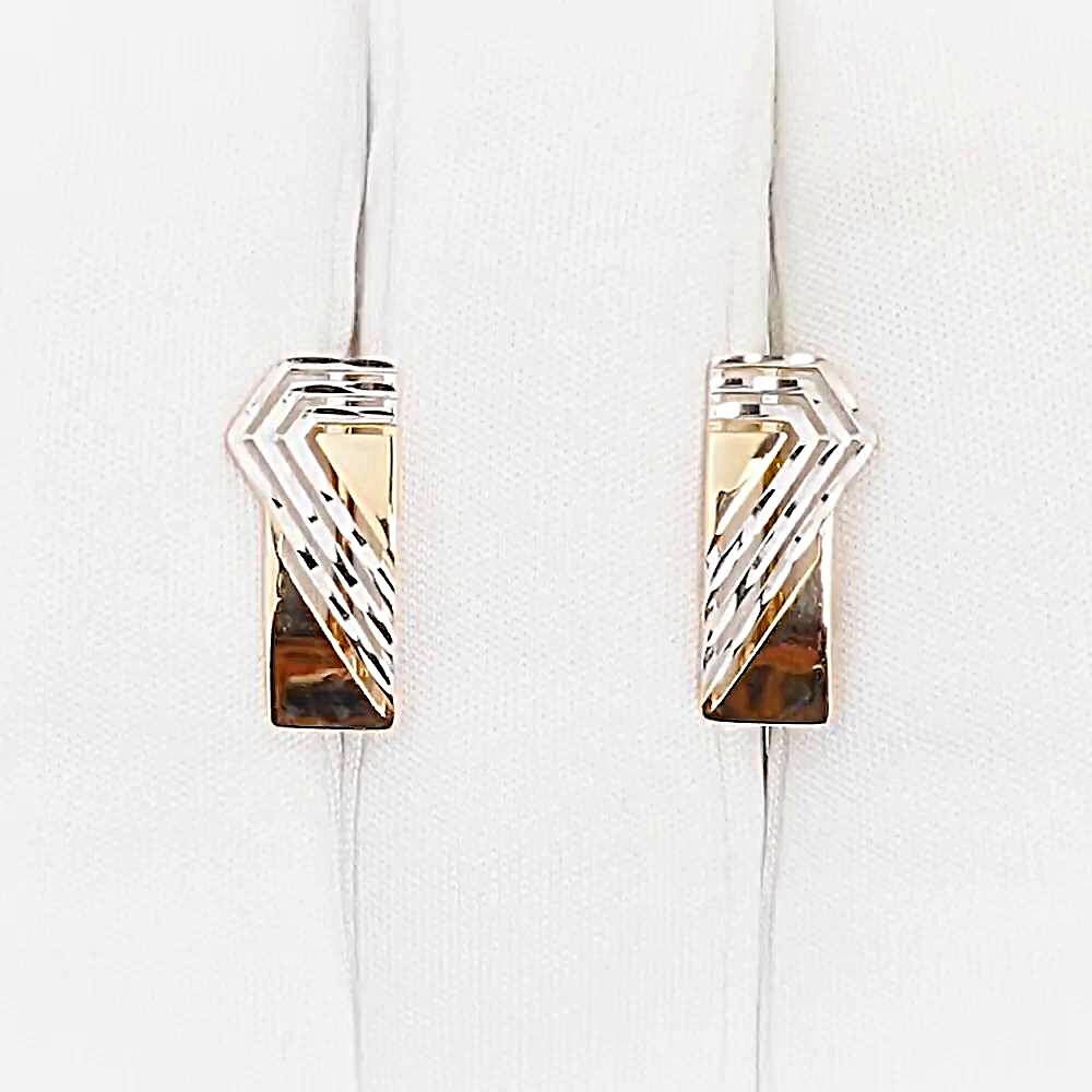 Серьги из красного золота 585 пробы 1