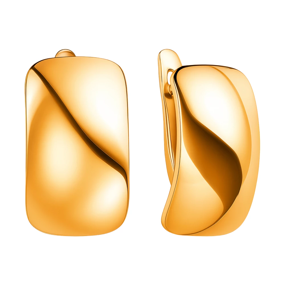 Серьги из красного золота 375 пробы