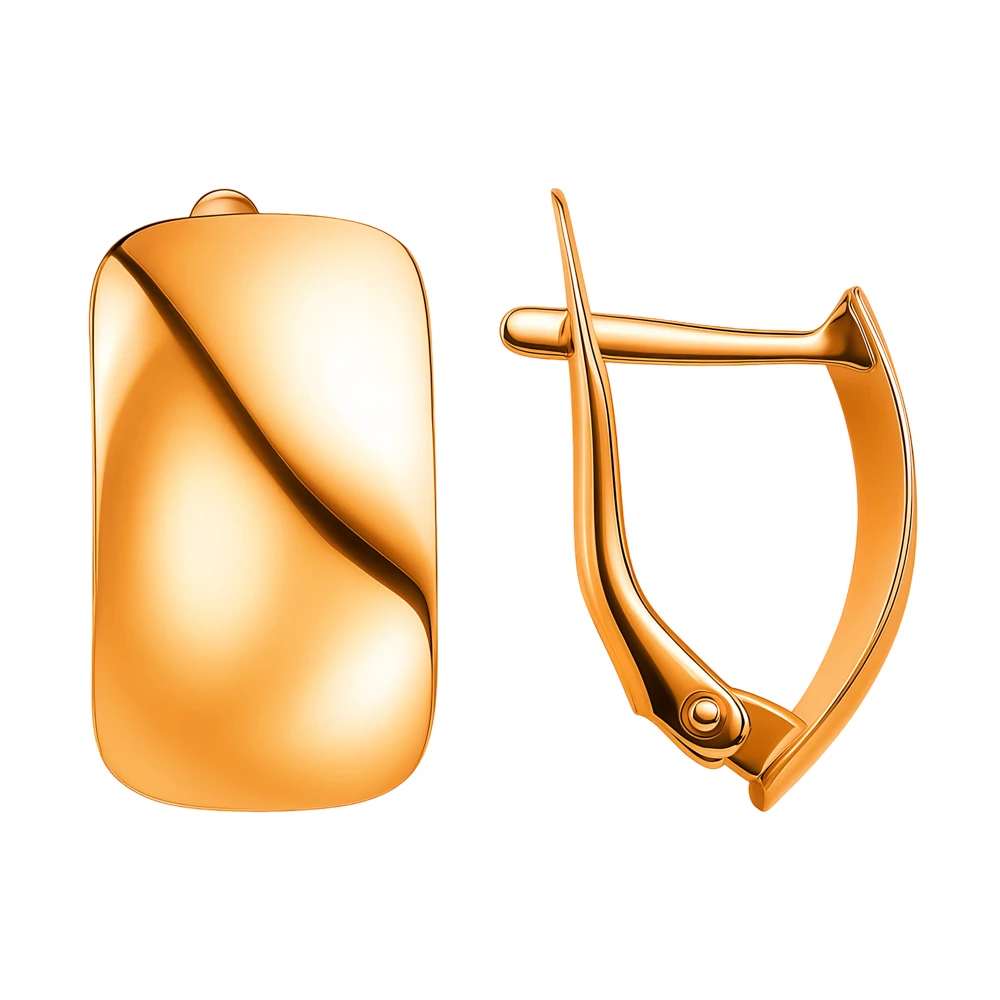 Серьги из красного золота 375 пробы