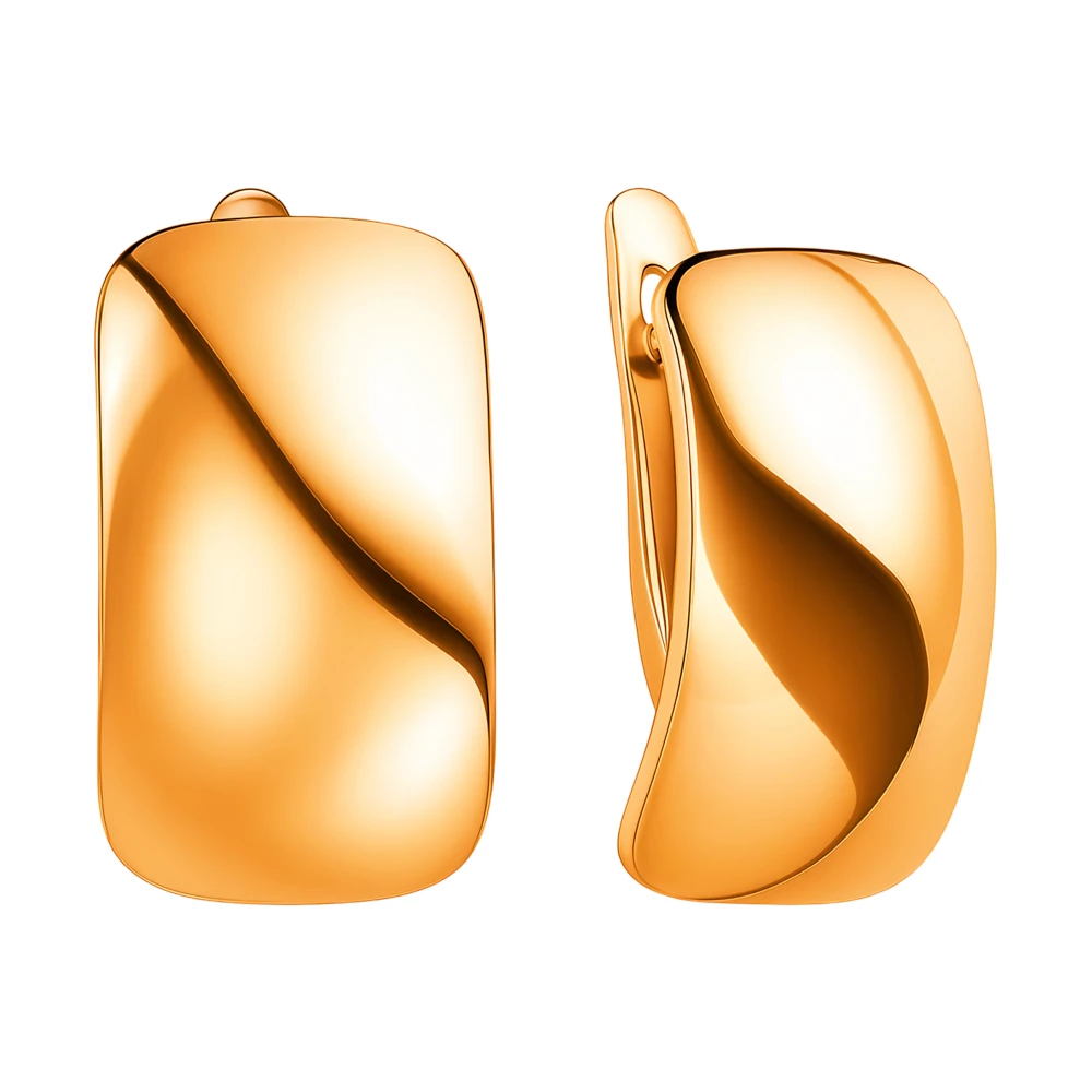 Серьги из красного золота 375 пробы