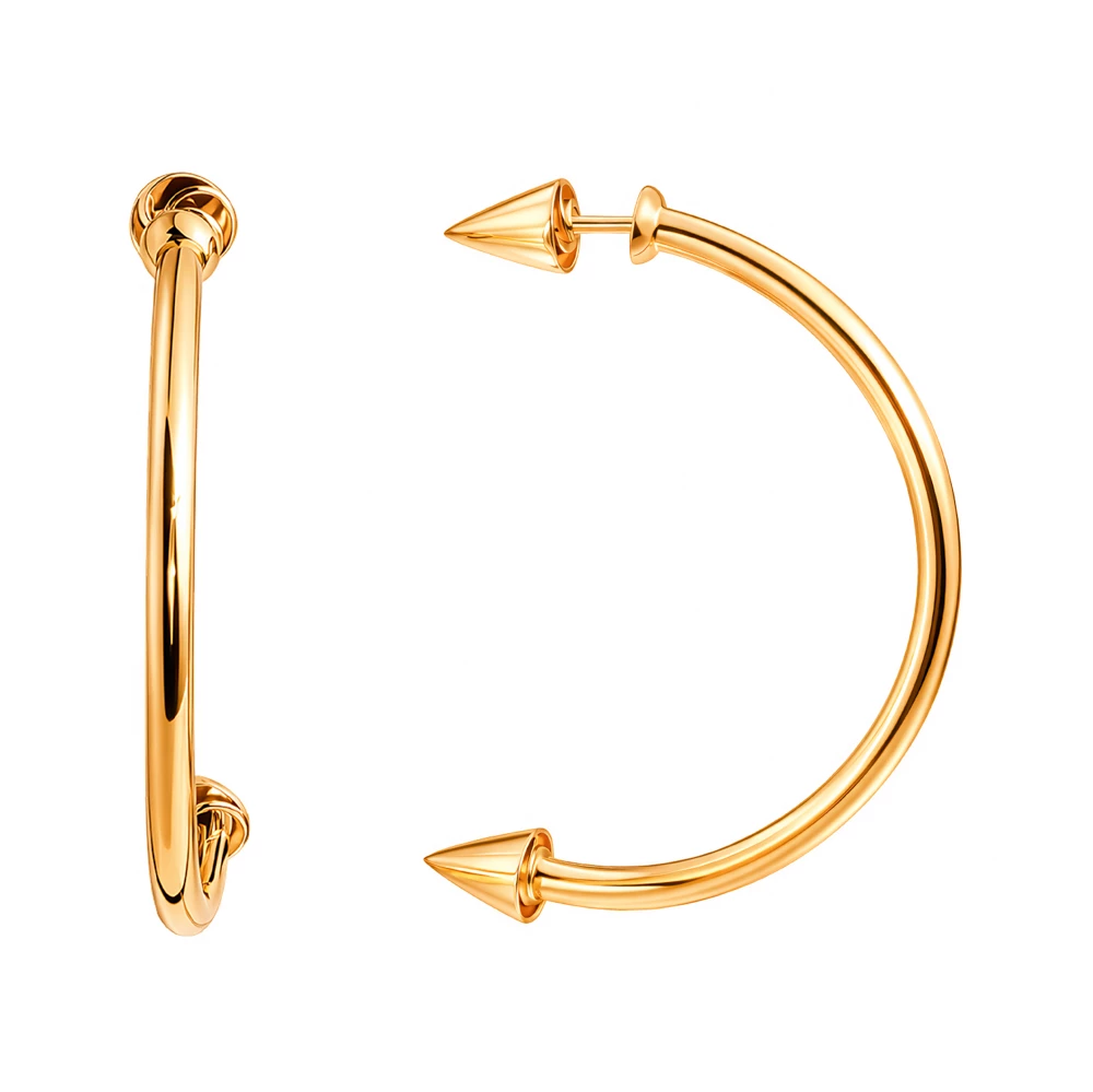 Серьги из красного золота 585 пробы