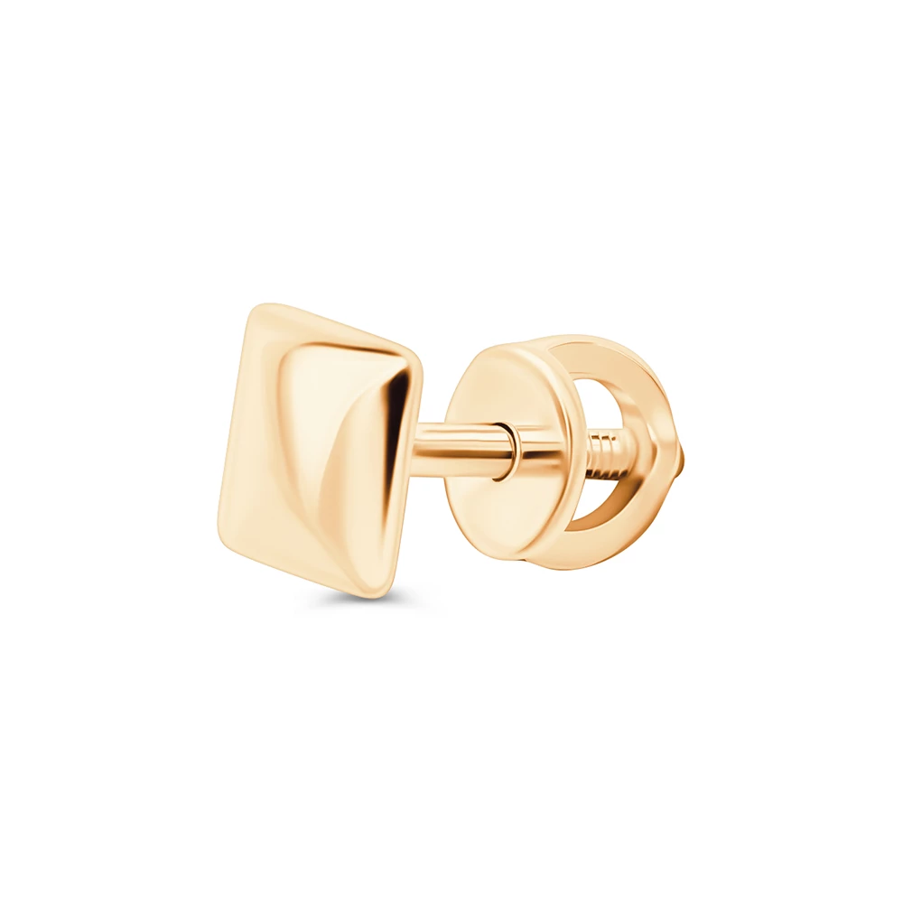 Серьга из красного золота 585 пробы