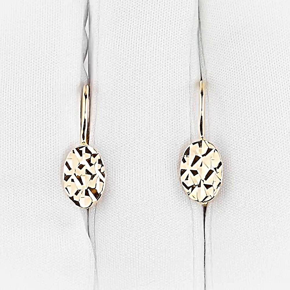 Серьги из красного золота 585 пробы 1