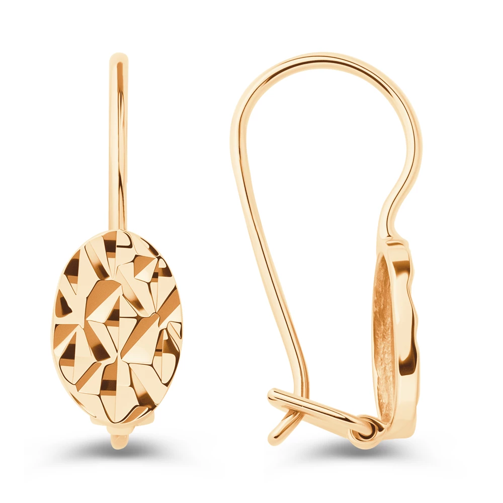 Серьги из красного золота 585 пробы