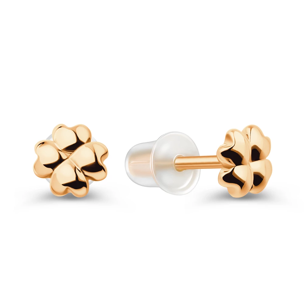 Серьги из красного золота 585 пробы