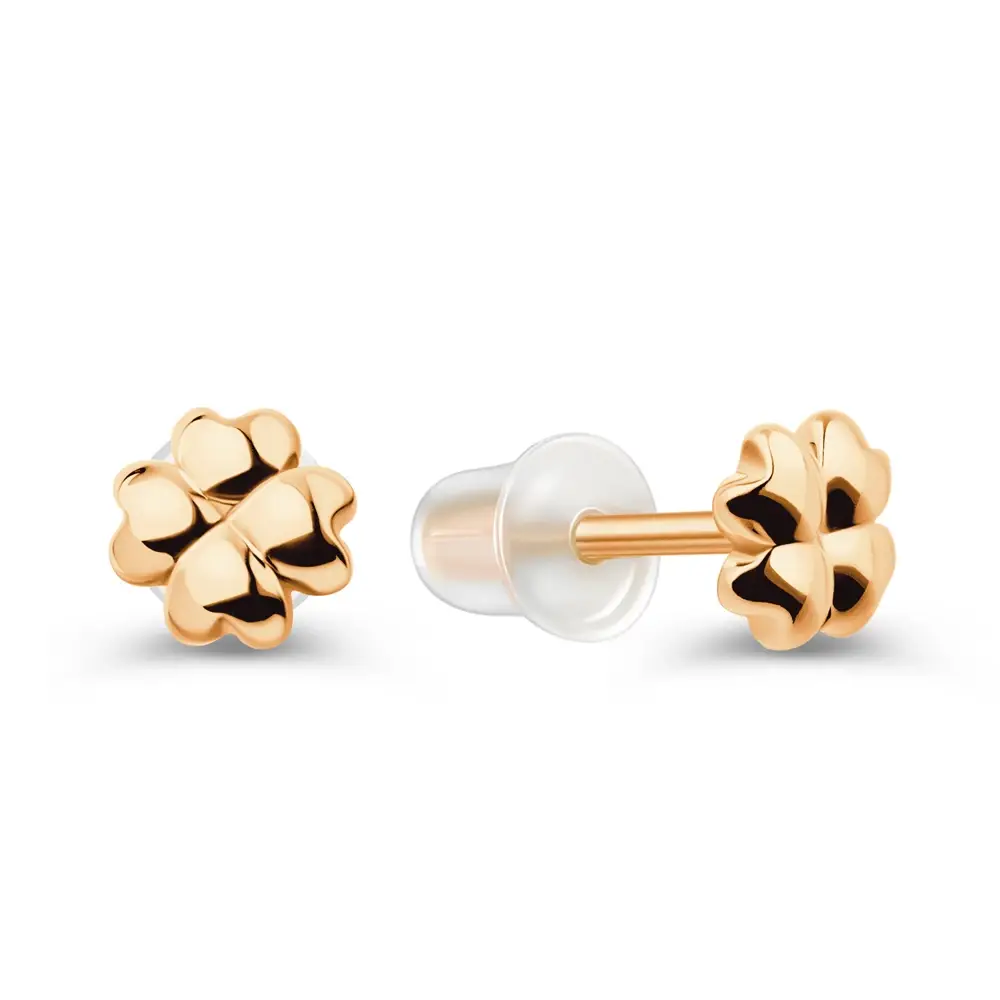 Серьги из красного золота 585 пробы 1