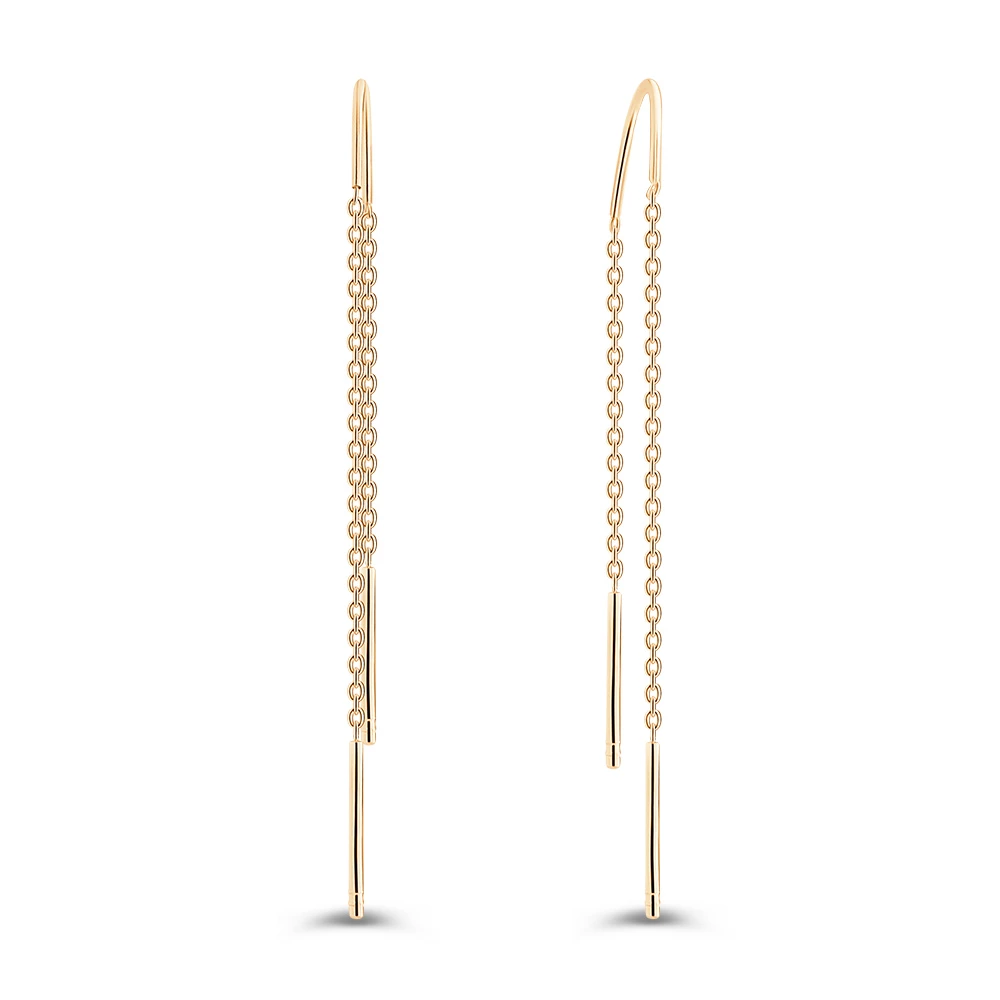 Серьги из красного золота 585 пробы