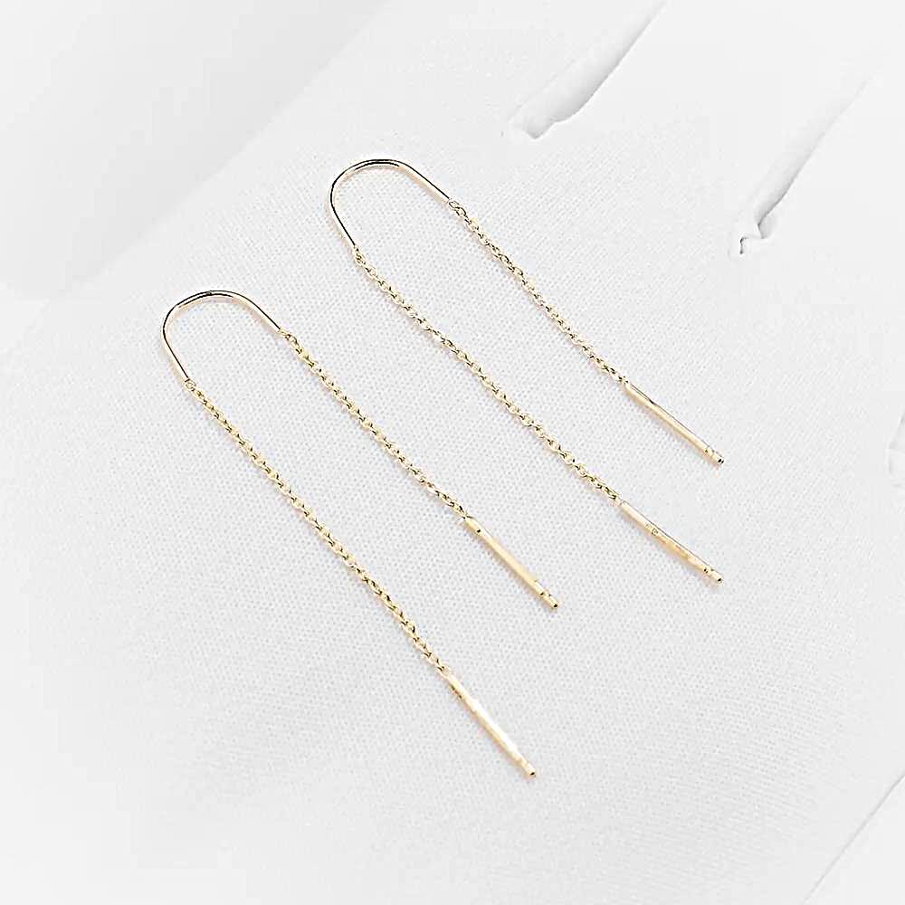 Серьги из красного золота 585 пробы