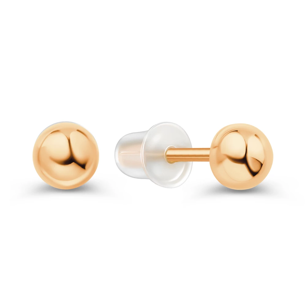 Серьги из красного золота 585 пробы