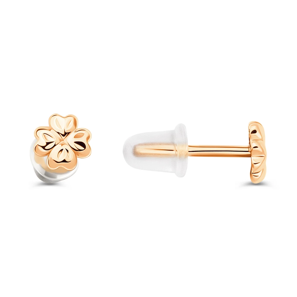 Серьги из красного золота 585 пробы