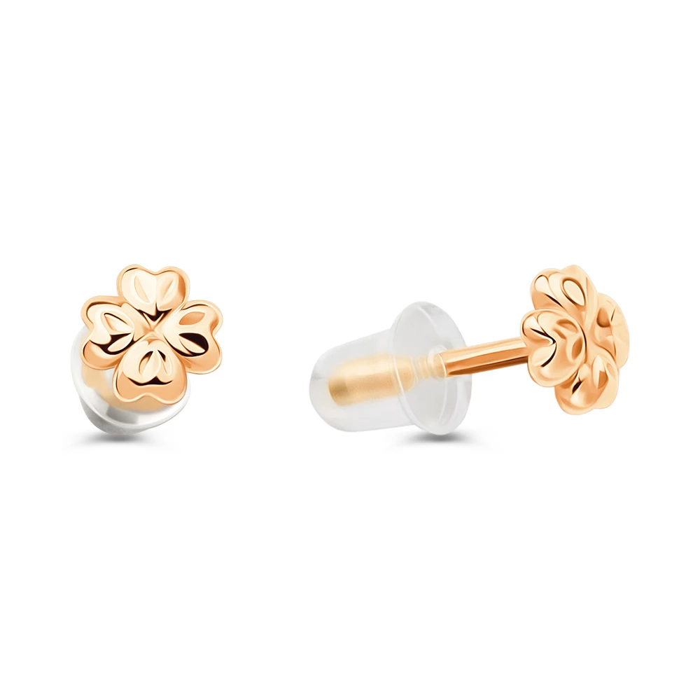 Серьги из красного золота 585 пробы