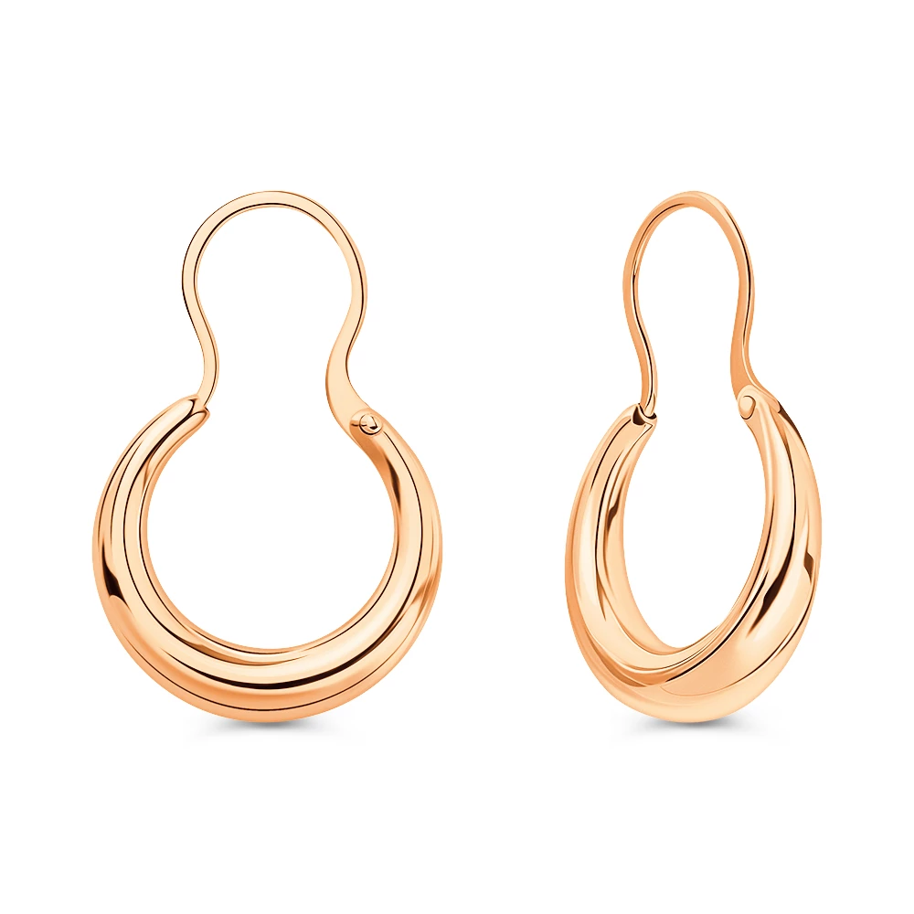 Серьги из красного золота 585 пробы