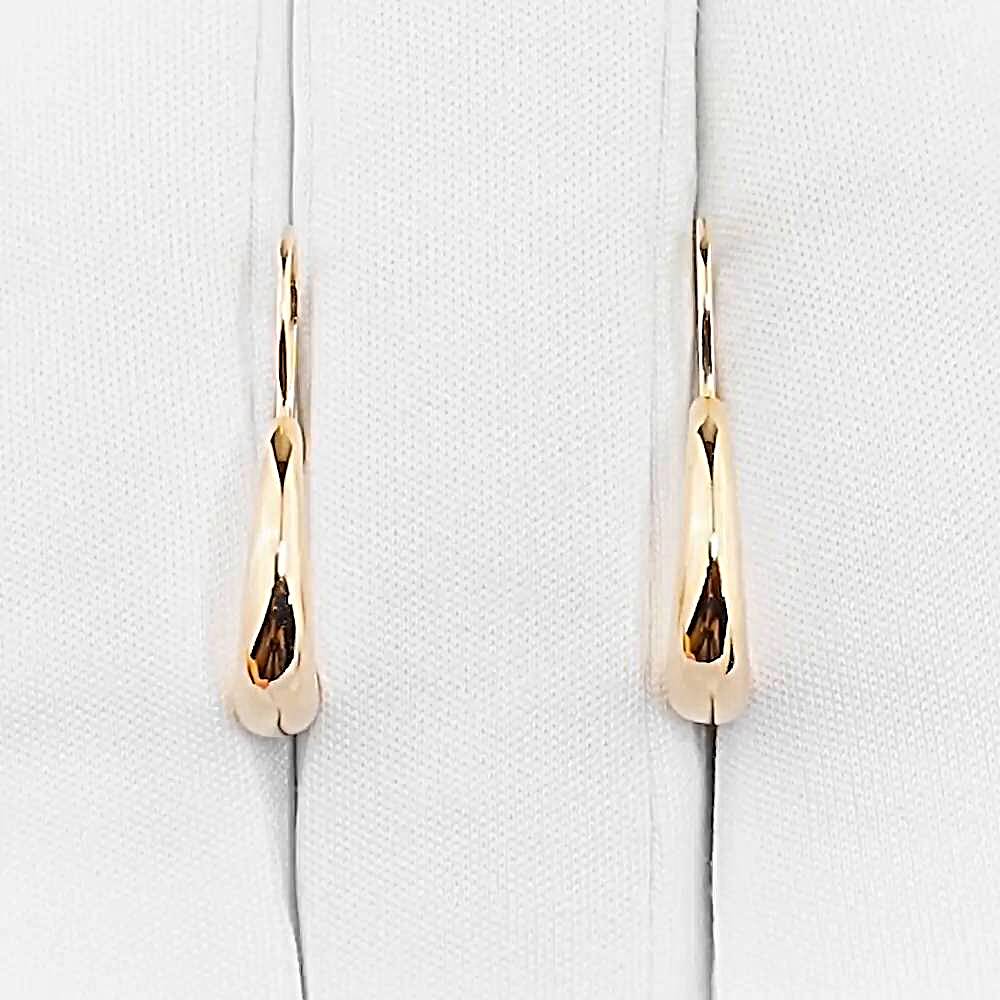 Серьги из красного золота 585 пробы