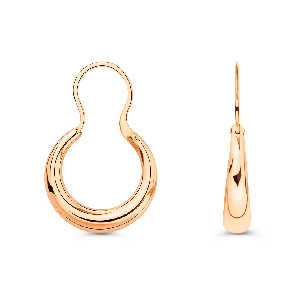 Серьги из красного золота 585 пробы