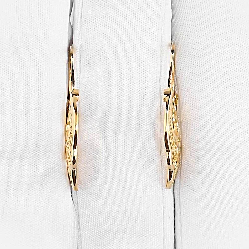 Серьги из красного золота 585 пробы