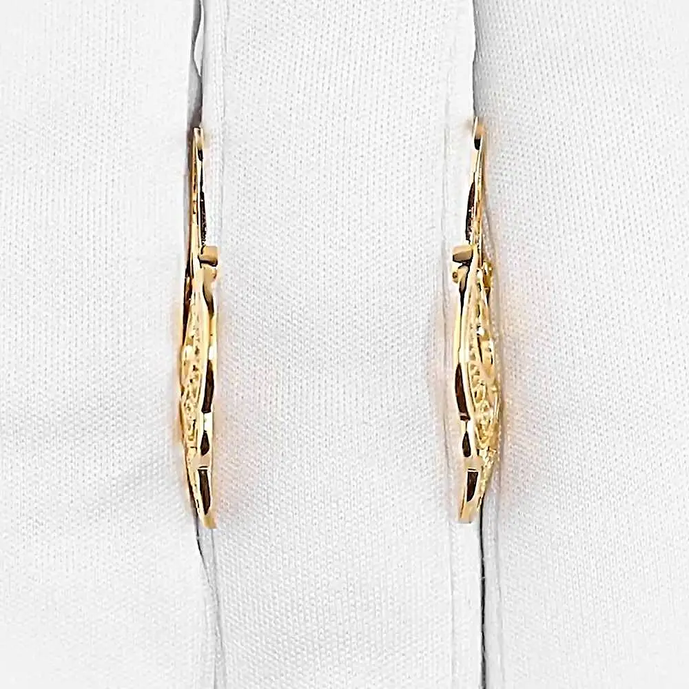 Серьги из красного золота 585 пробы 2