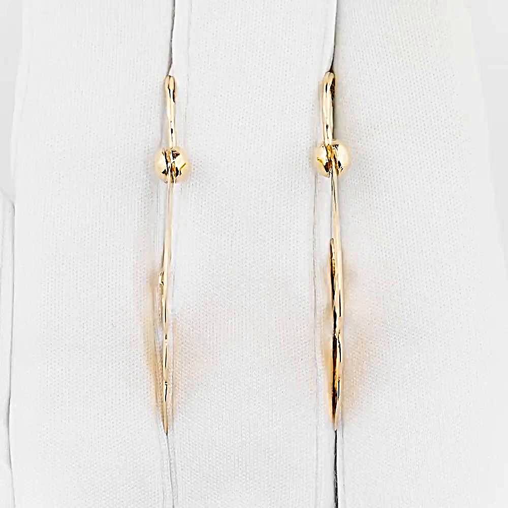 Серьги из красного золота 585 пробы