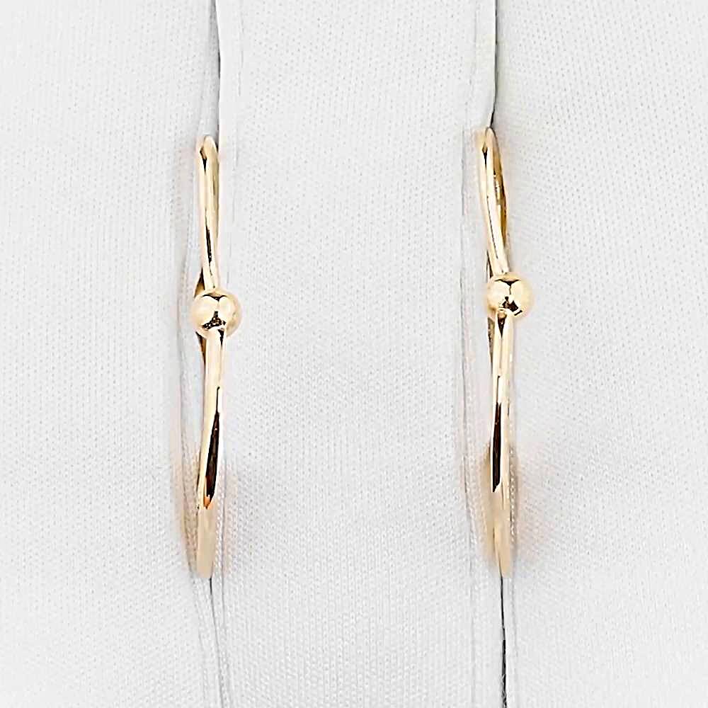 Серьги из красного золота 585 пробы