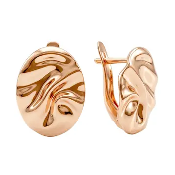 Серьги из красного золота 585 пробы