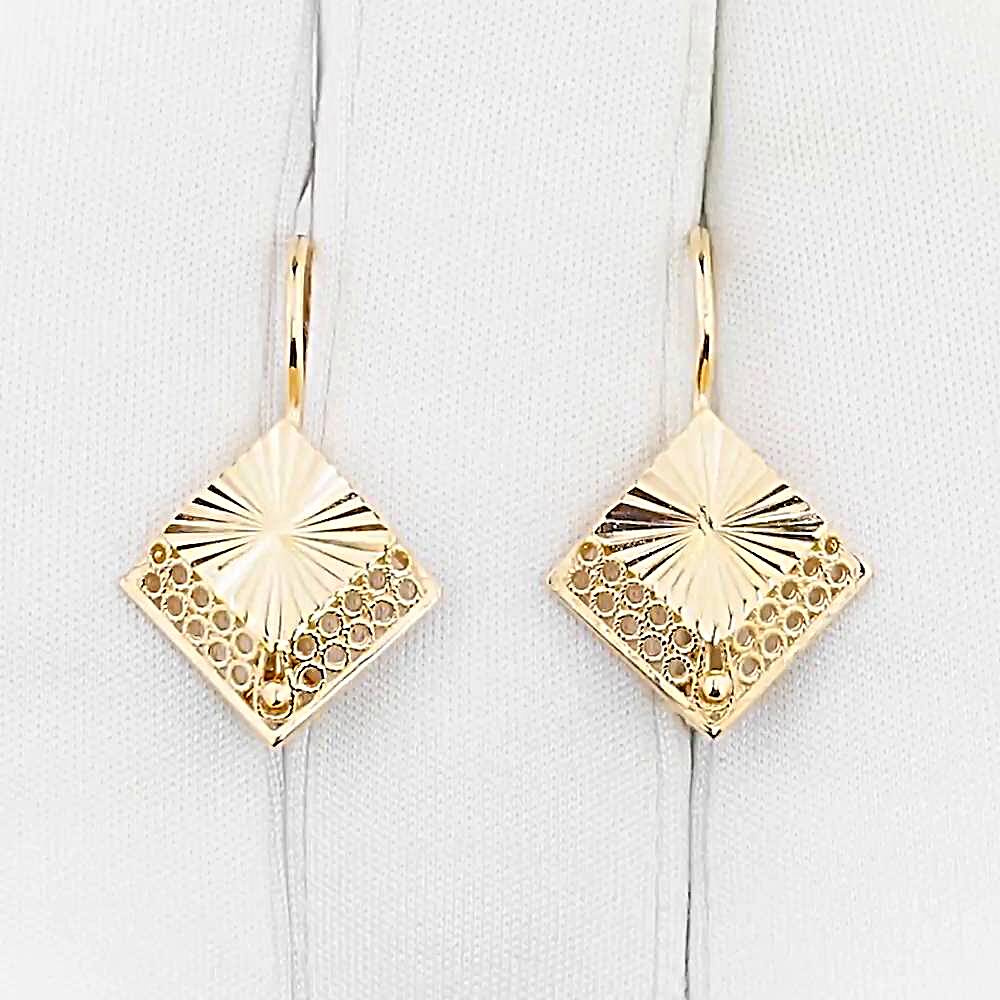 Серьги из красного золота 585 пробы