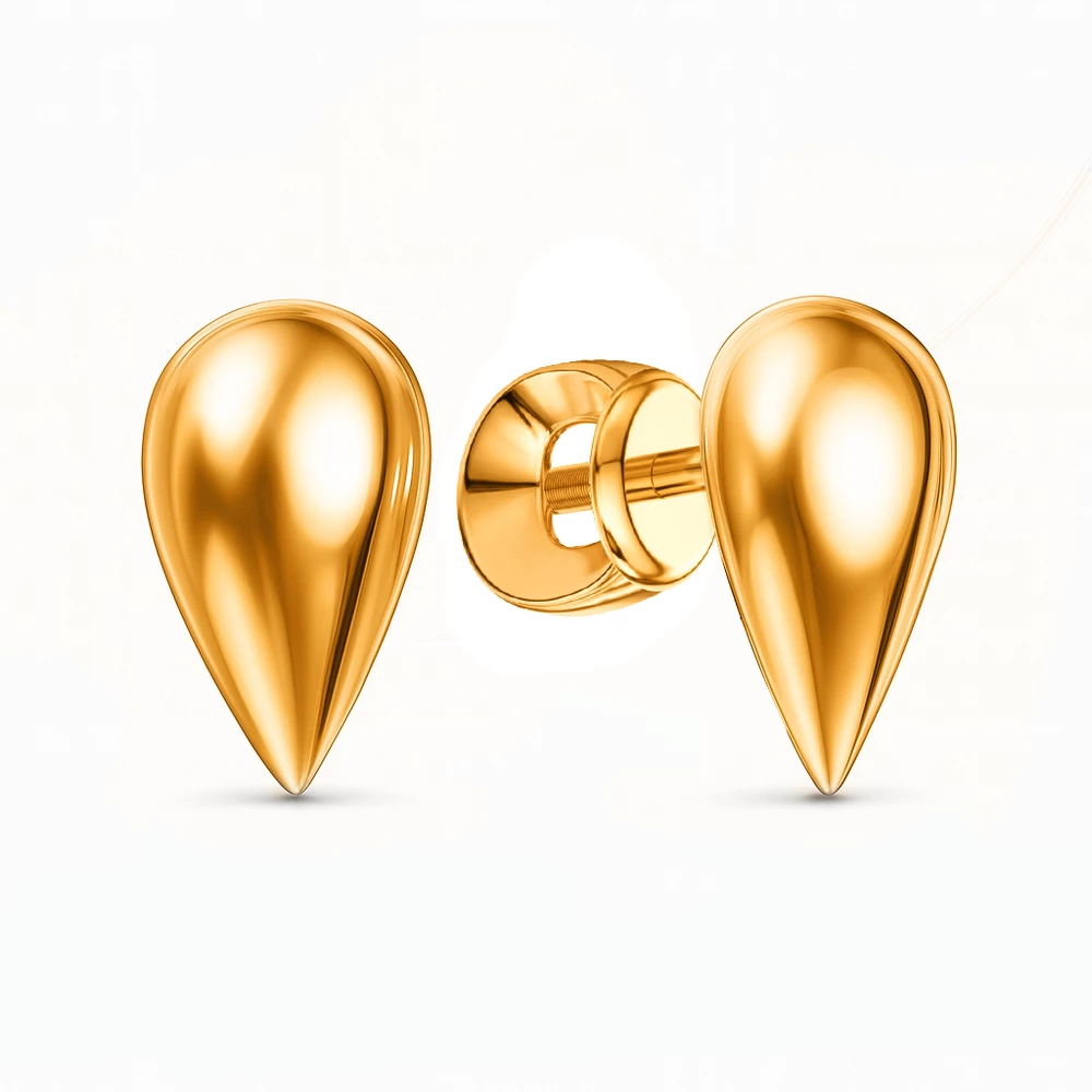Серьги из красного золота 585 пробы