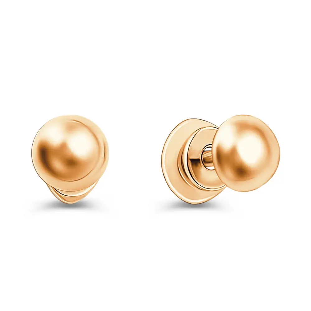 Серьги из красного золота 585 пробы 1
