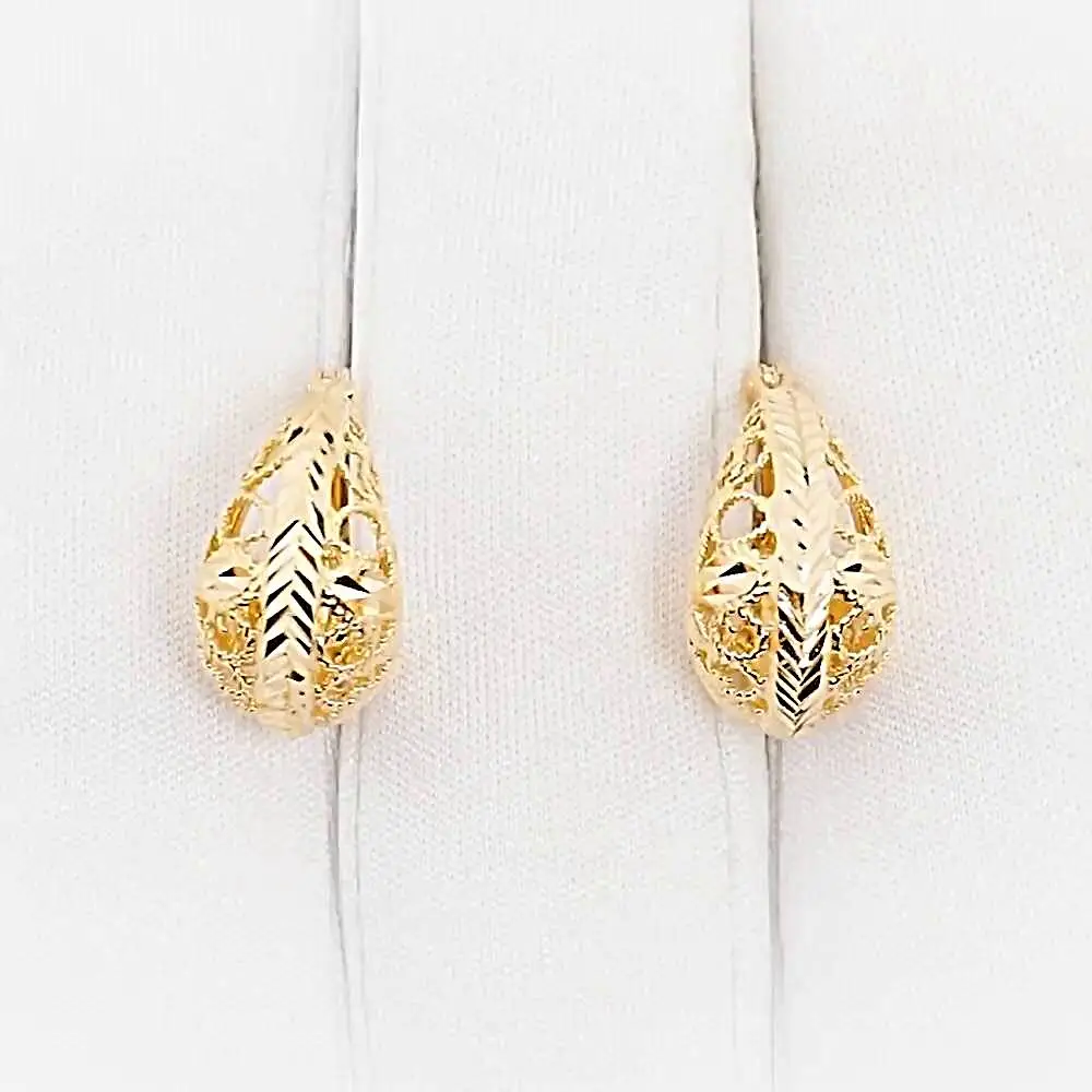 Серьги из красного золота 585 пробы 2