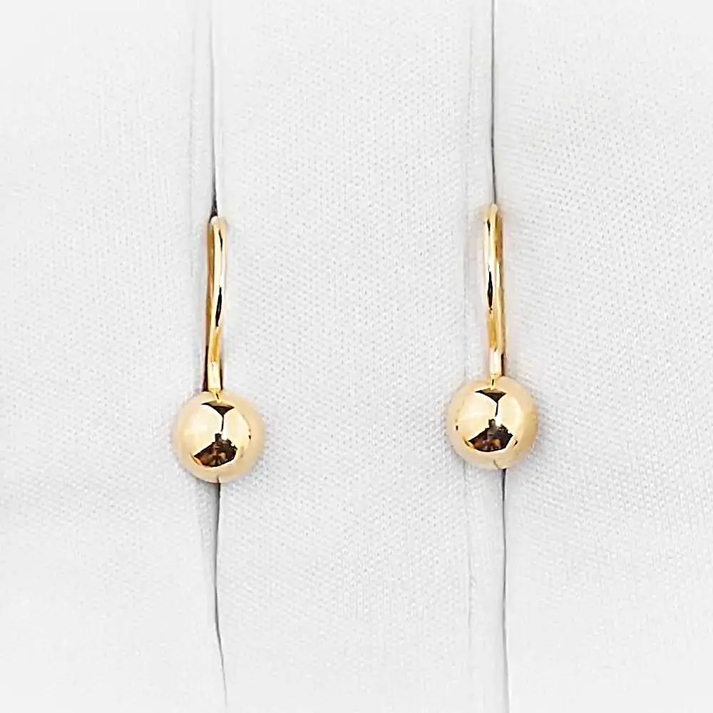 Серьги из красного золота 585 пробы 2