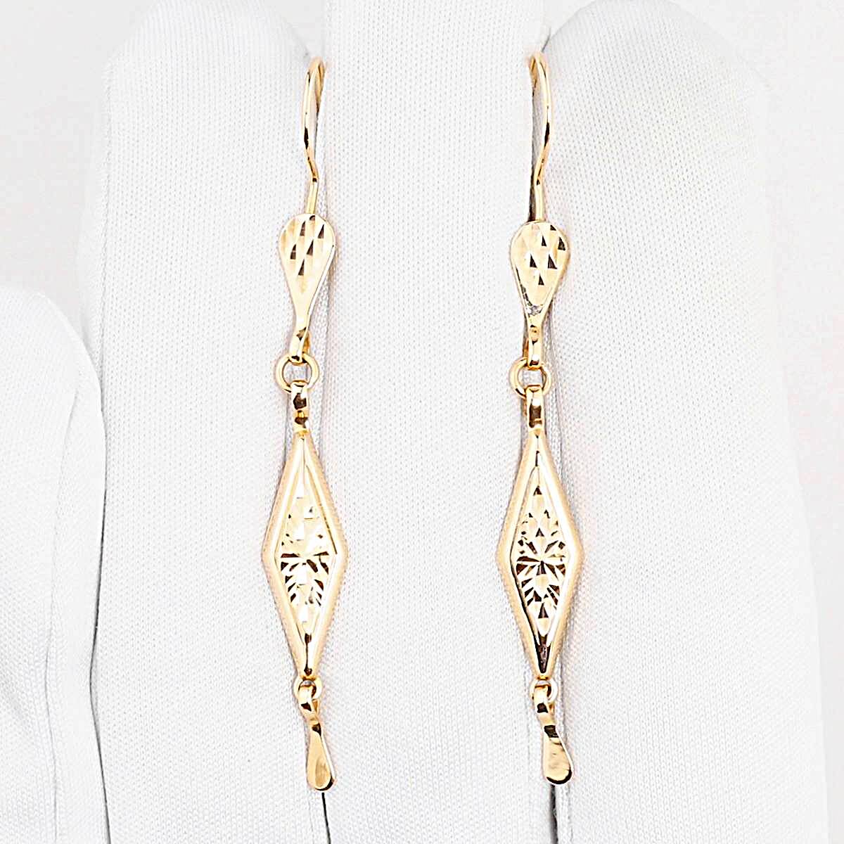 Серьги из красного золота 585 пробы 1