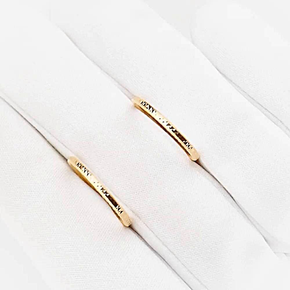 Серьги конго из красного золота 585 пробы 1