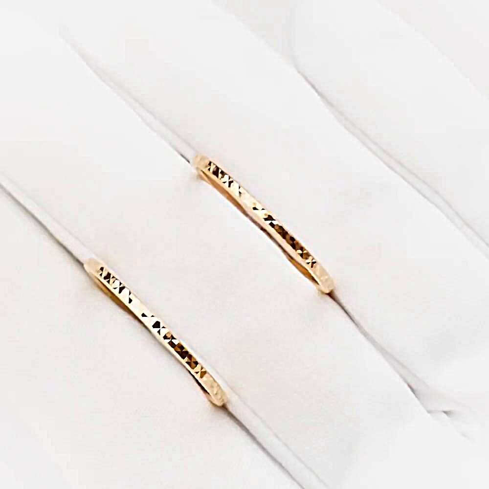 Серьги конго из красного золота 585 пробы