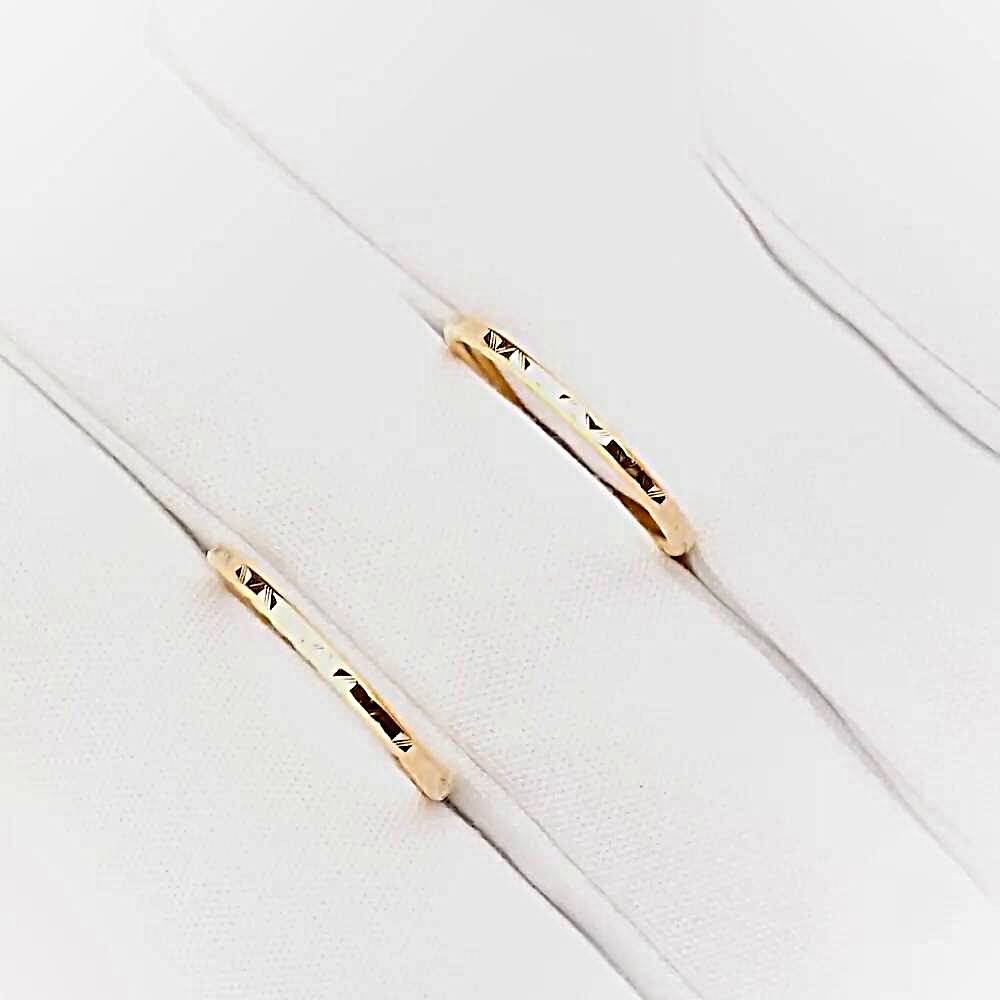 Серьги конго из красного золота 585 пробы 1