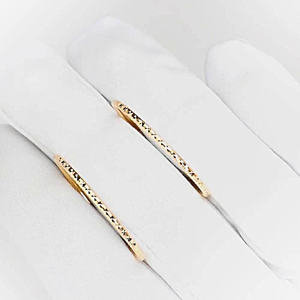 Серьги конго из красного золота 585 пробы 1