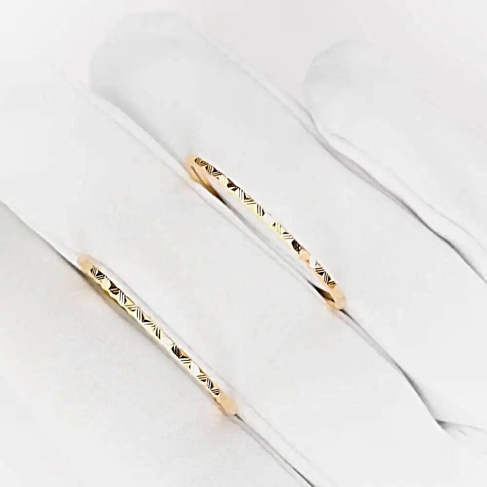 Серьги конго из красного золота 585 пробы 2