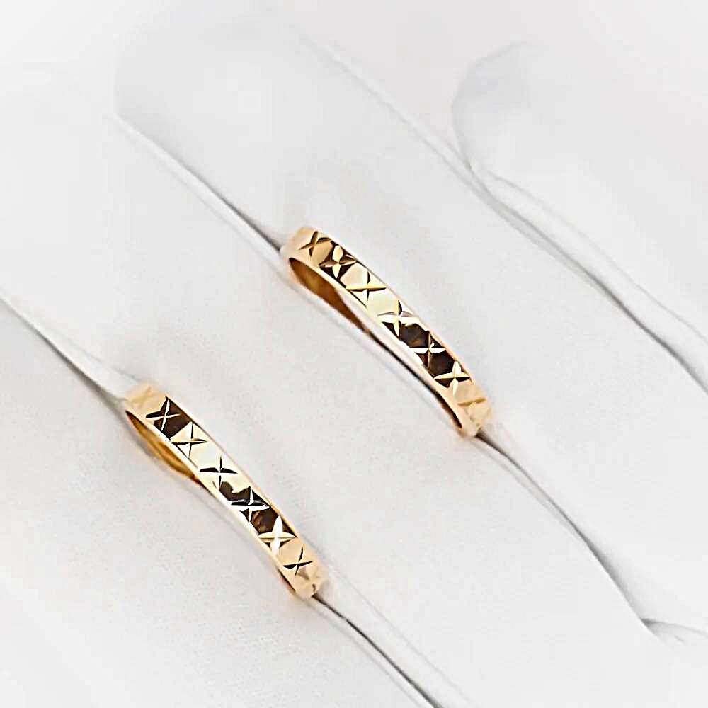 Серьги конго из красного золота 585 пробы 1