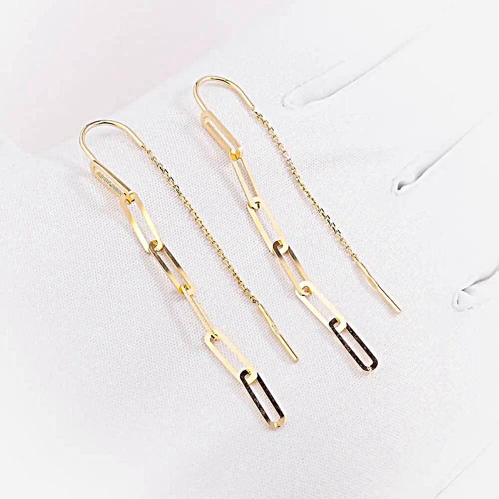 Серьги из красного золота 585 пробы