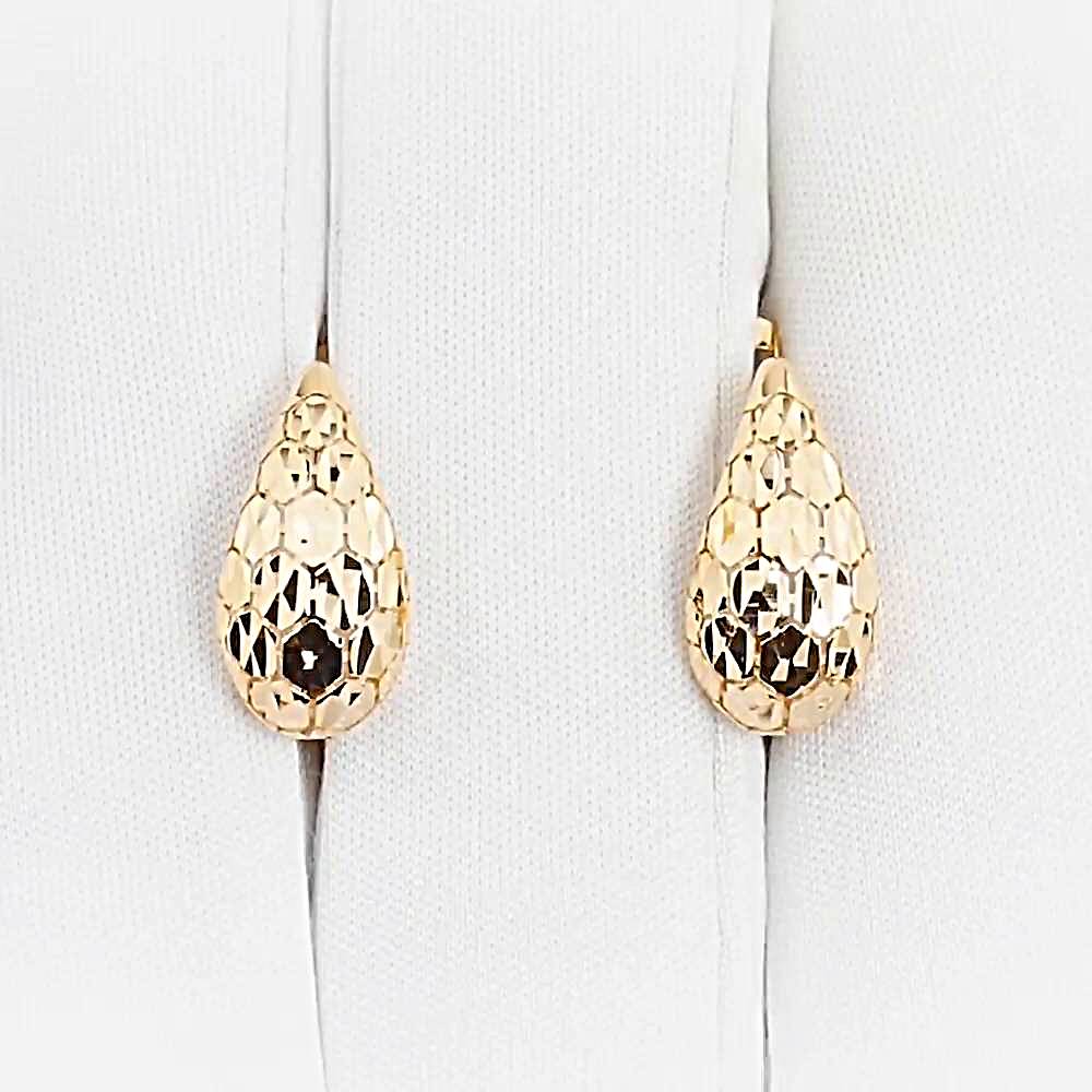 Серьги из красного золота 585 пробы