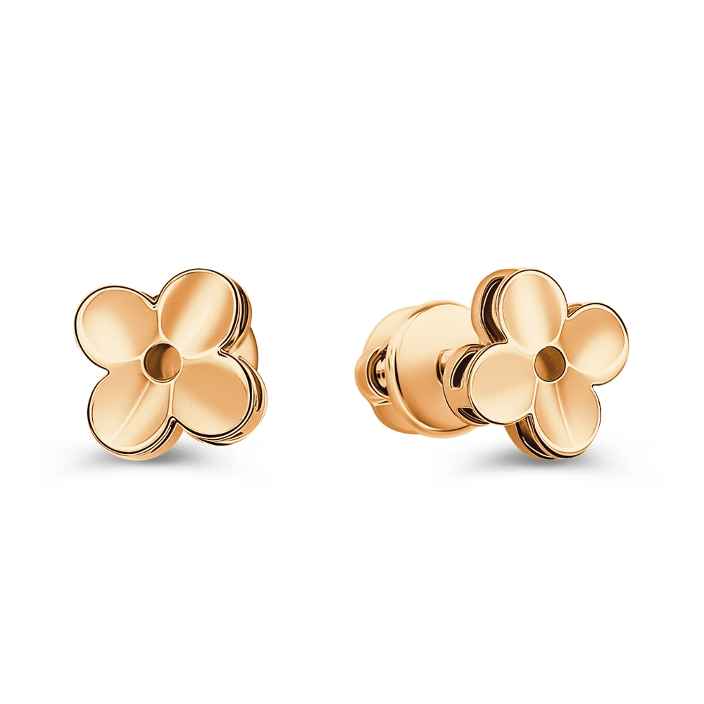 Серьги из красного золота 585 пробы
