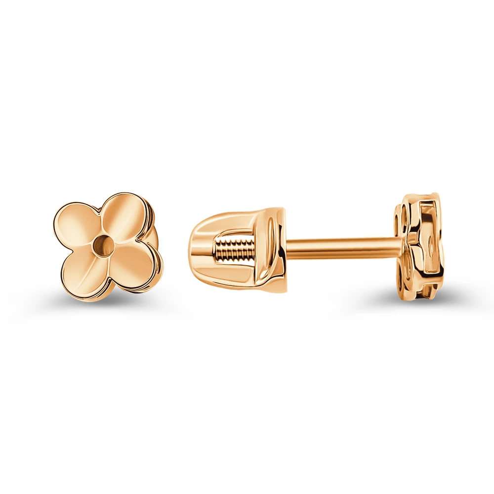 Серьги из красного золота 585 пробы